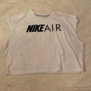 White Nike Air tank top